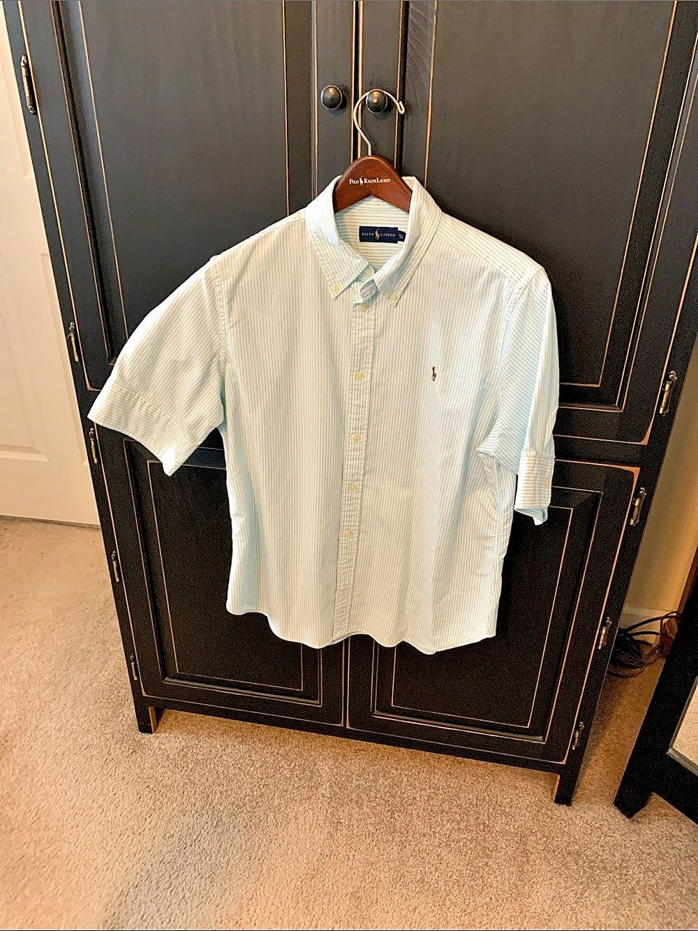 Ralph Lauren Women’s Striped Button Down Shirt Size XL